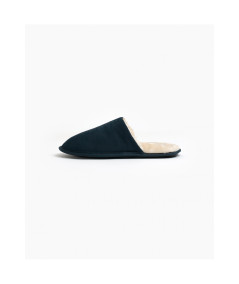 ADMAS Pantofole da uomo in pelle scamosciata blu scuro