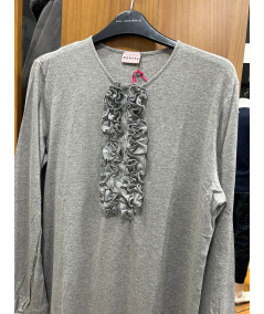 CAMICIA DA NOTTE CON ROUCHES PEPITA