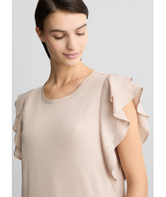 T-shirt con rouches LIU JO