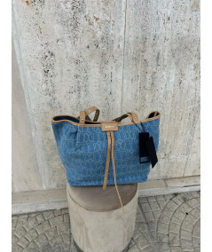 Borsa grande in denim Met