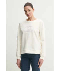 Felpa con logo e strass LIU JO
