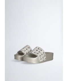 Ciabatte platform effetto laminato LIU JO