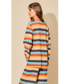 BLUSA FANTASIA ZIG ZAG