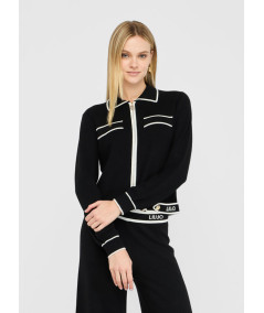 Cardigan con zip