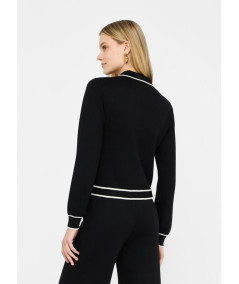 Cardigan con zip