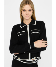 Cardigan con zip