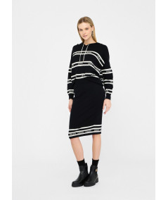 Gonna longuette in maglia