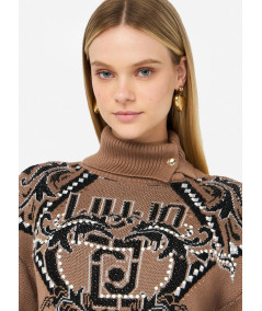 Abito in lana jacquard Liu Jo
