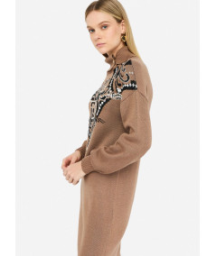 Abito in lana jacquard Liu Jo