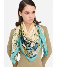 Foulard con stampa floreale