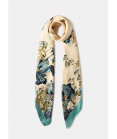 Foulard con stampa floreale