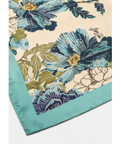 Foulard con stampa floreale