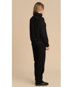 TUTA PEPITA DONNA IN TESSUTO SCUBA CON ZIP