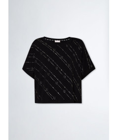 T-shirt con strass Liu-Jo